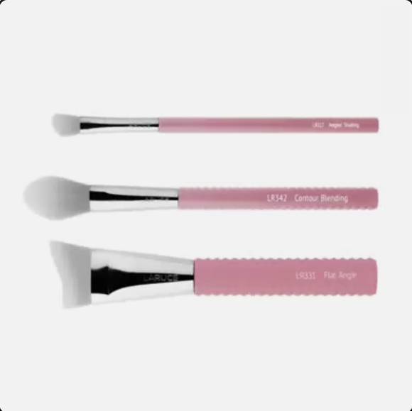 LARUCE BEAUTY 3 Piece Contour Brush Set, serviced by e Limited Edition, New - Picture 3 of 11